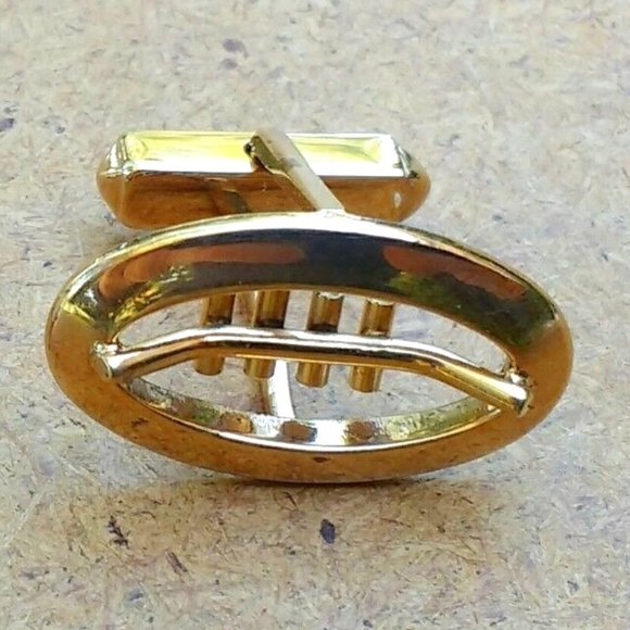 Men's 12k Gold Filled American Football Cufflinks - Picture 2 of 3